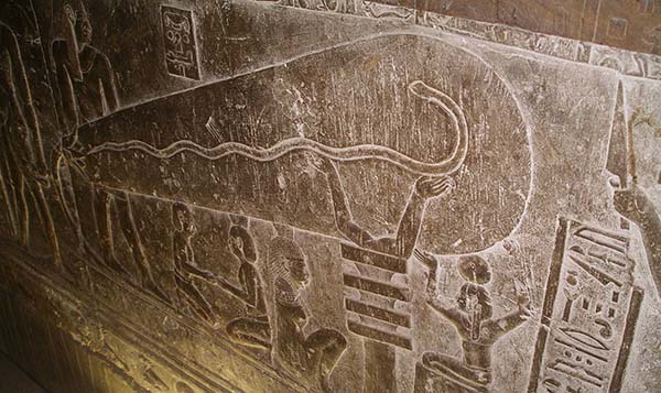 Hathor Temple carving
