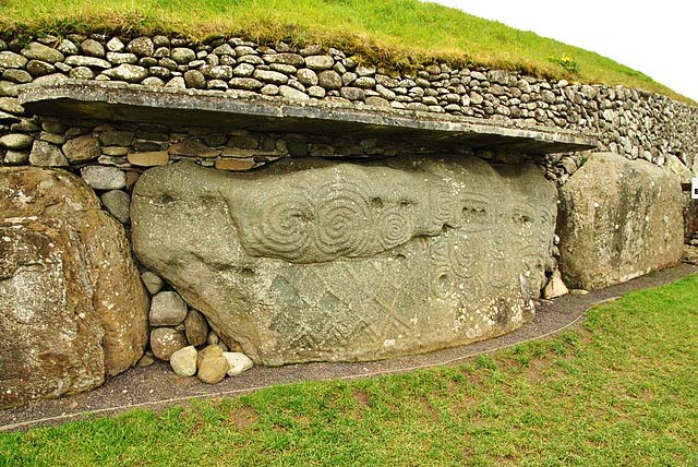 Carved stonework at Newgrange