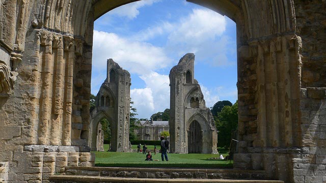 ruins of Glastonbury abbey
