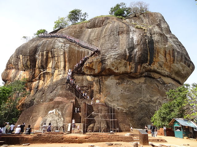 Lion gate in Sri Lanka