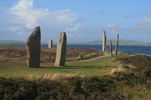 standing stones on Orkney