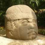 giant Olmec head
