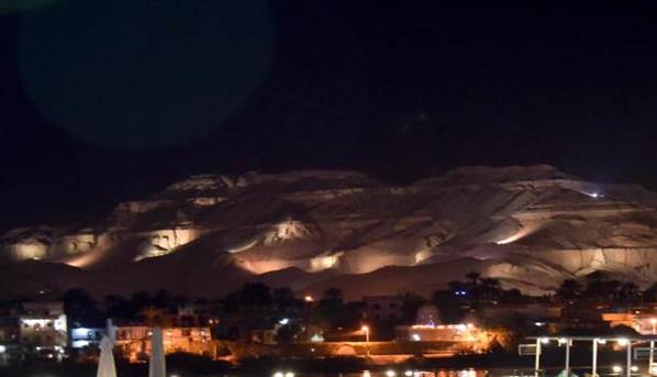 night view of Egyptian valley