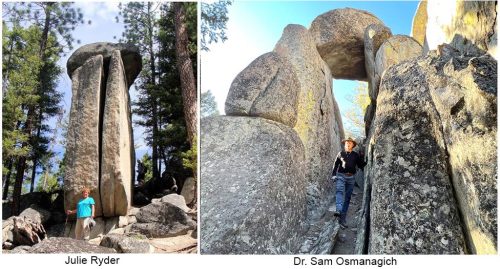 Dolmens among Montana megaliths